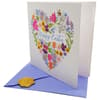 image Floral Embroidery Heart Easter Card