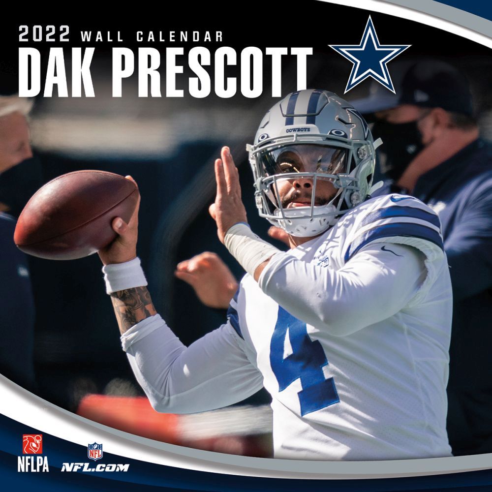 Dallas Cowboys Dak Prescott 2022 Wall Calendar