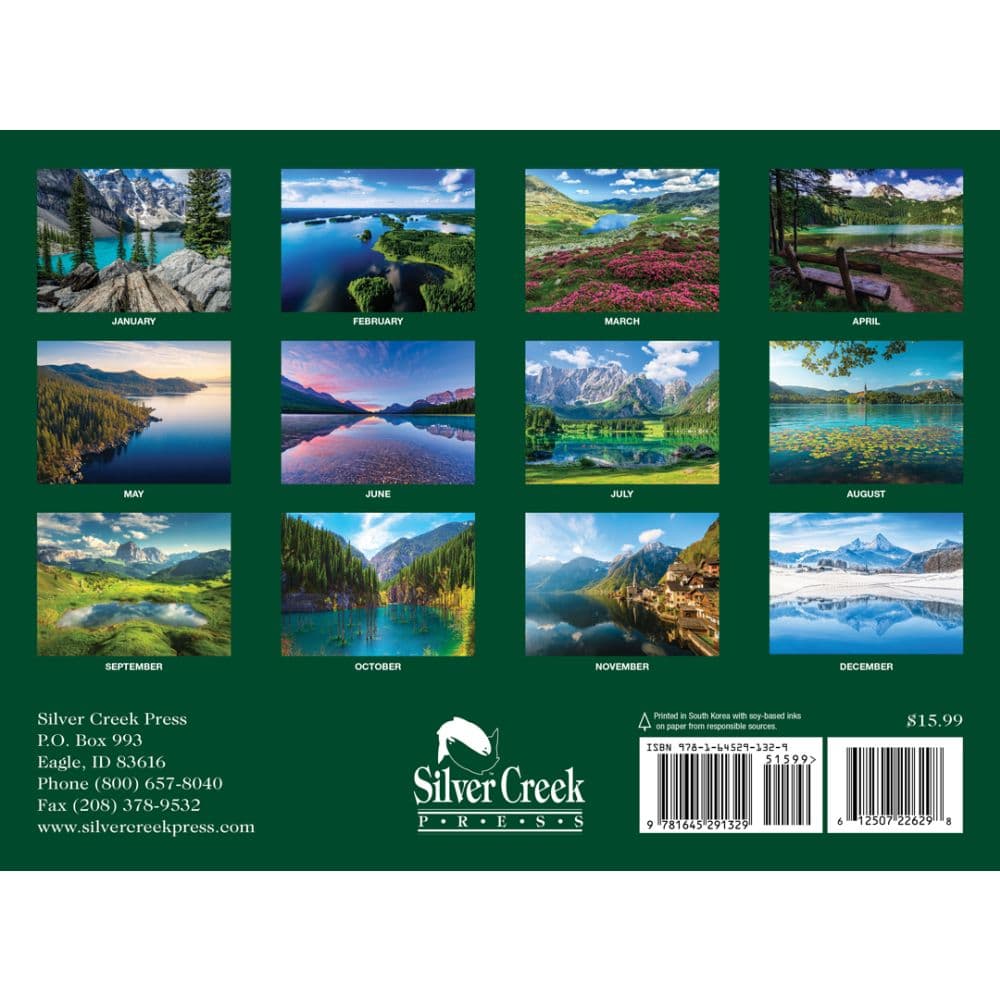 Lakes 2026 Wall Calendar First Alternate Image