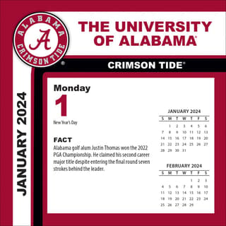 Alabama Crimson Tide 2024 Desk Calendar - Calendars.com