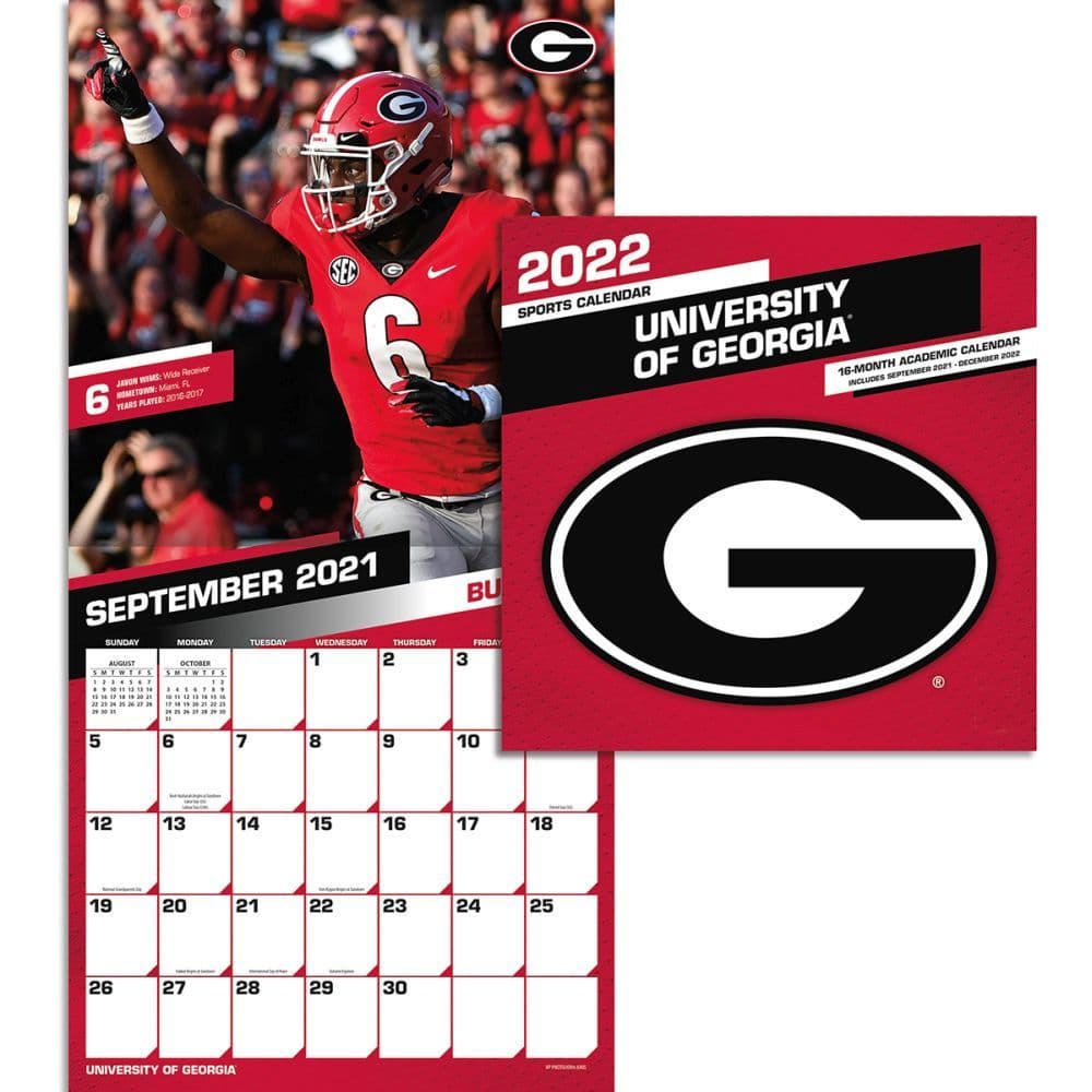 Georgia Bulldogs 2022 Schedule Col Georgia Bulldogs 2022 Mini Wall Calendar - Calendars.com