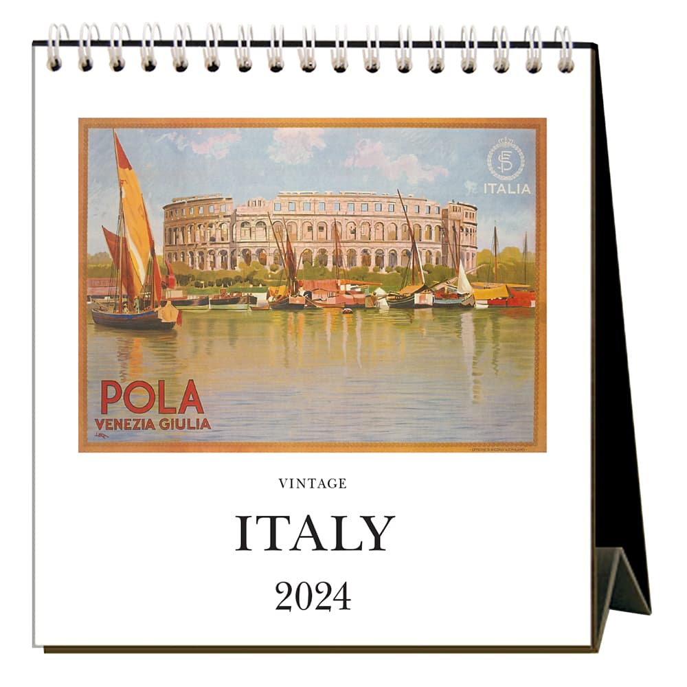 Italy Nostalgic 2024 Easel Desk Calendar Main Product Image width=&quot;1000&quot; height=&quot;1000&quot;