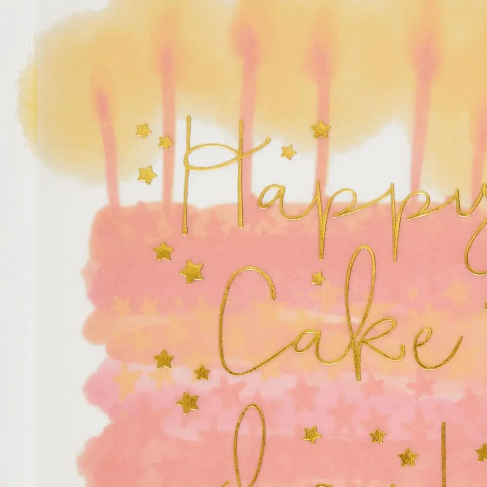 Cake Day with Vellum Birthday Card Fifth Alternate Image width="1000" height="1000"