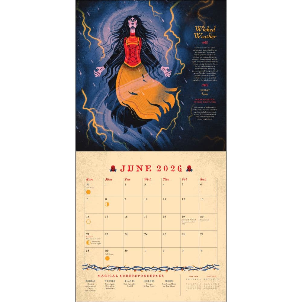 Seasons of the Witch 2026 Wall Calendar Third Alternate Image