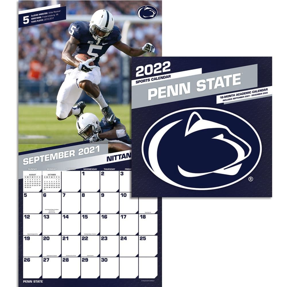 Penn State Calendar Fall 2022 Col Penn State Nittany Lions 2022 Mini Wall Calendar - Calendars.com