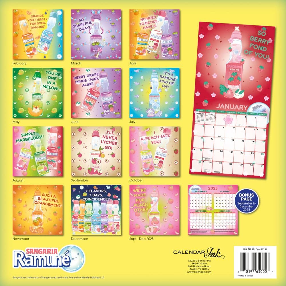 Sangaria 2026 Wall Calendar First Alternate Image