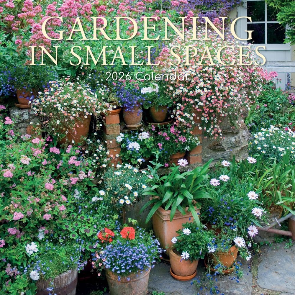 Small Space Gardening 2026 Wall Calendar