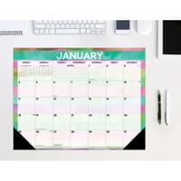 image Watercolor Stripes 22x17 2026 Desk Pad Main Image