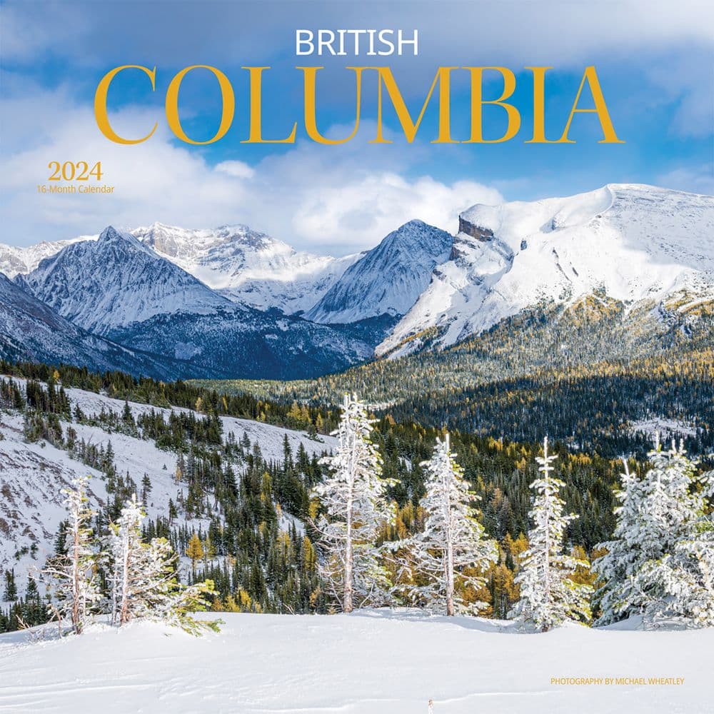British Columbia 2024 Wall Calendar Main Image