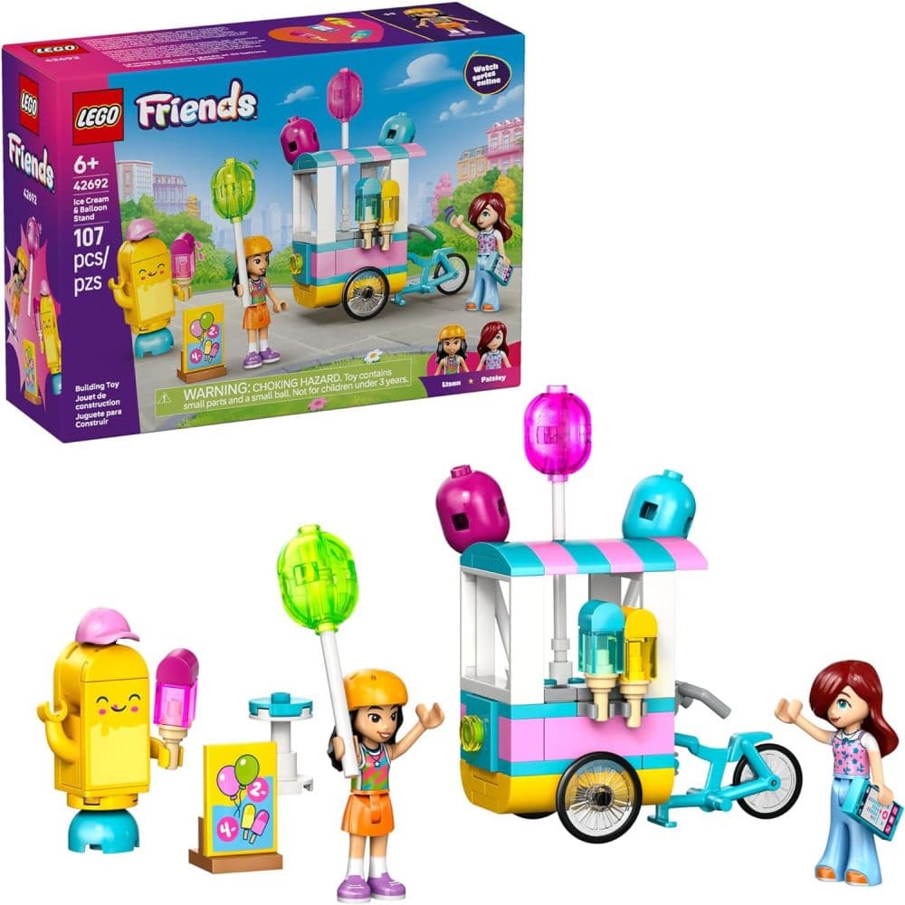LEGO Friends Ice Cream and Balloon Stand Building Set Main Product Image