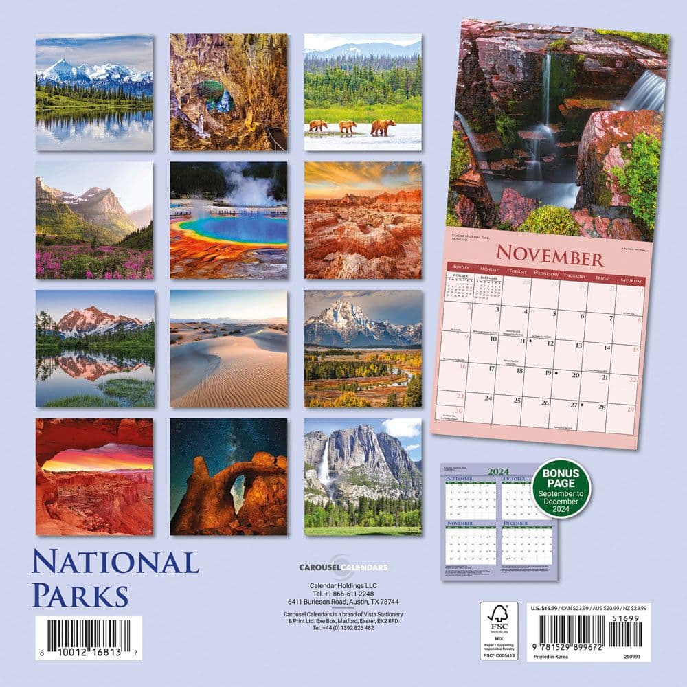 National Parks 2025 Wall Calendar First Alternate Image width=&quot;1000&quot; height=&quot;1000&quot;