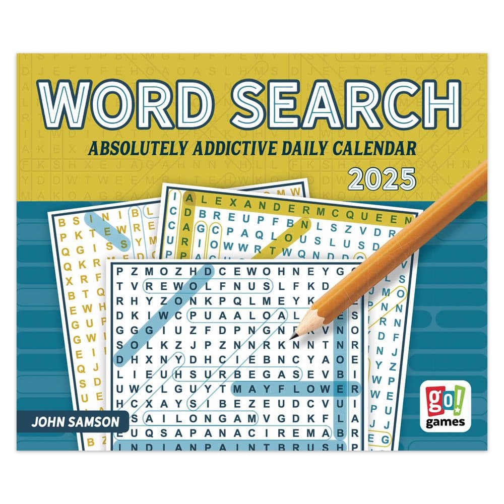 2025 Word Search Desk Calendar