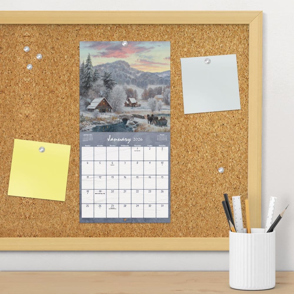 Country Road Abraham Hunter 2026 Mini Wall Calendar Fourth Alternate Image