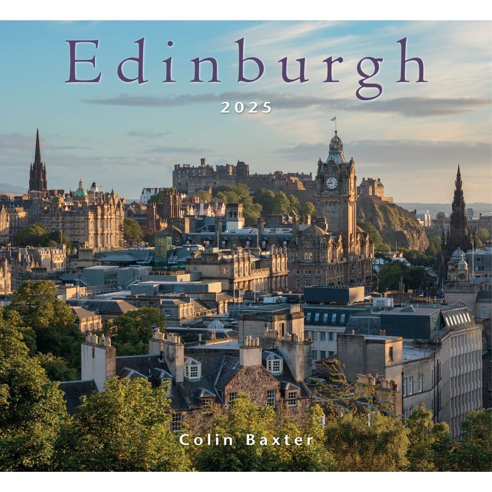 Edinburgh 2025 Wall Calendar