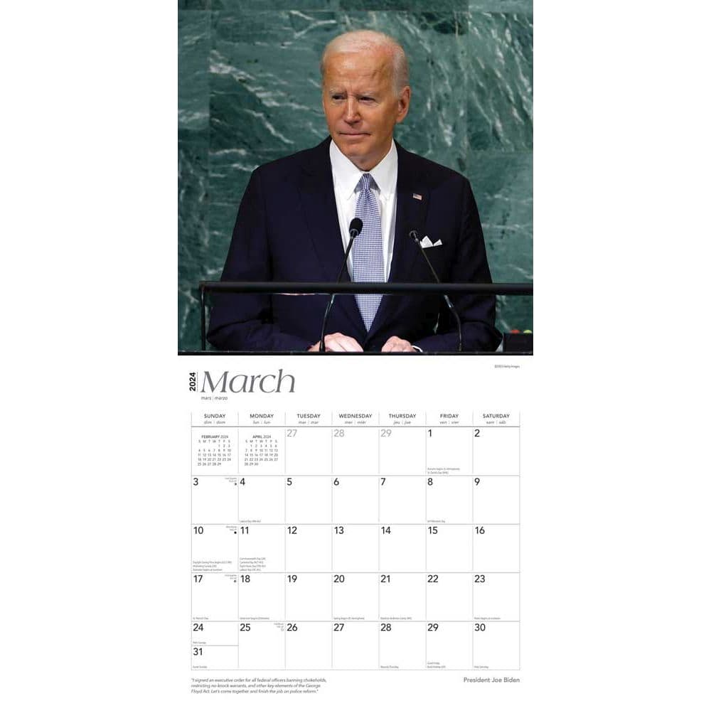 Joe Biden 2024 Wall Calendar