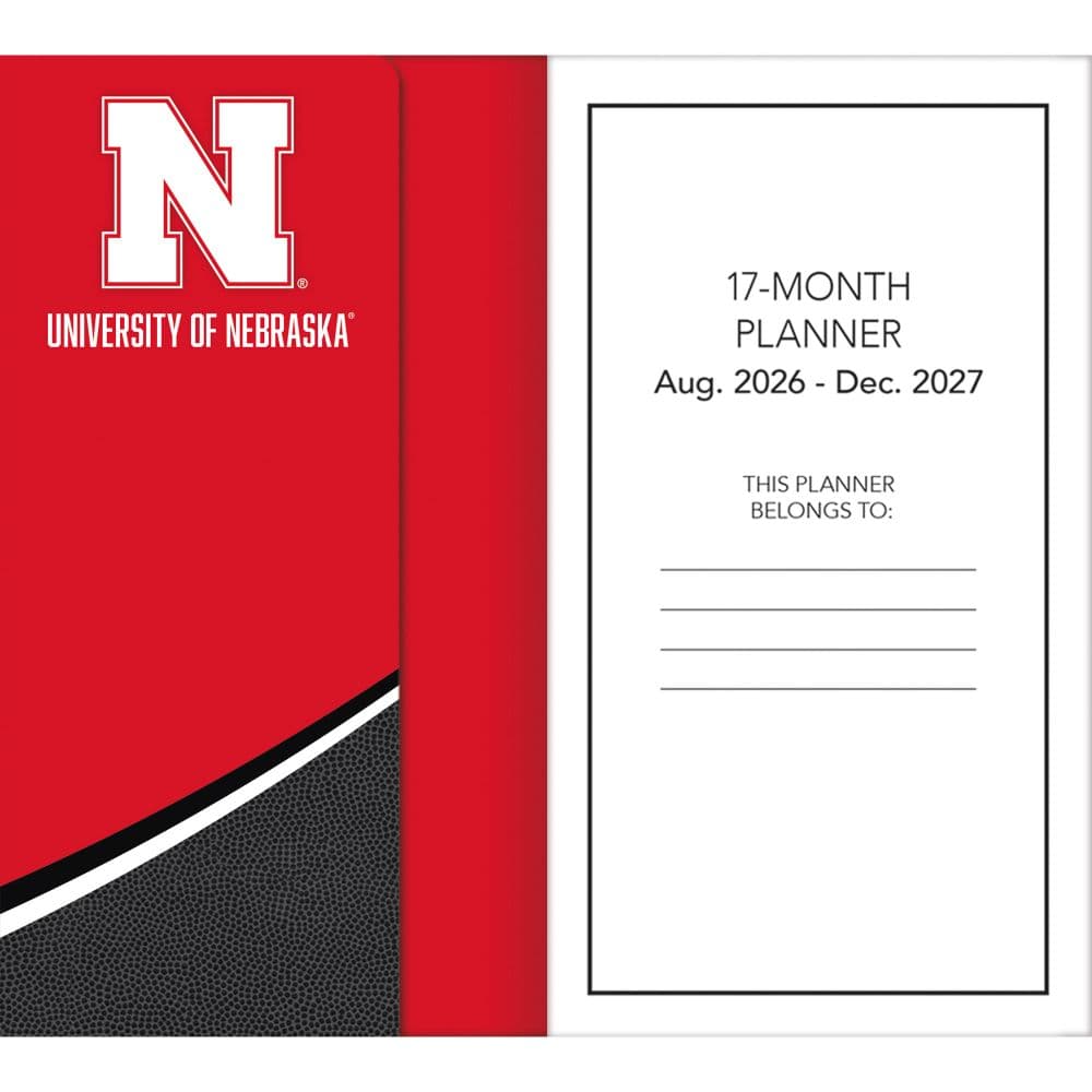 Nebraska Cornhuskers 2027 17 Month Pocket Planner Fourth Alternate Image