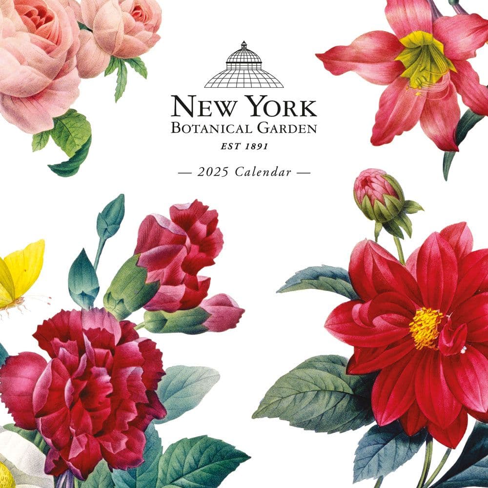 New York Botanical Gardens Illusrated 2025 Wall Calendar Main Image