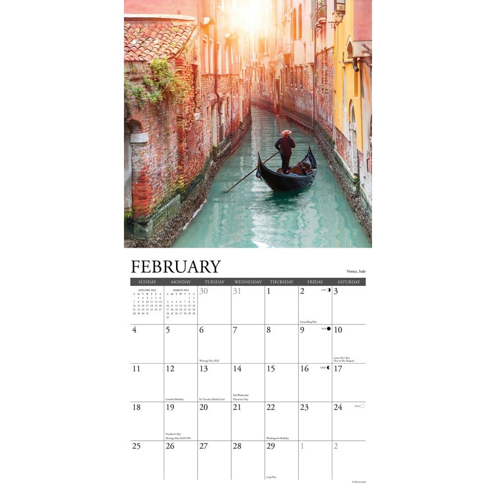 Wanderlust 2024 Wall Calendar