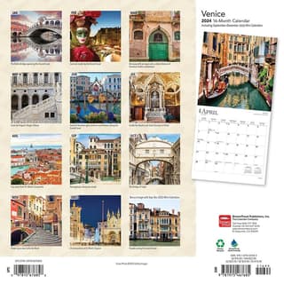 Calendario da muro 2024 Venezia cm 31x33