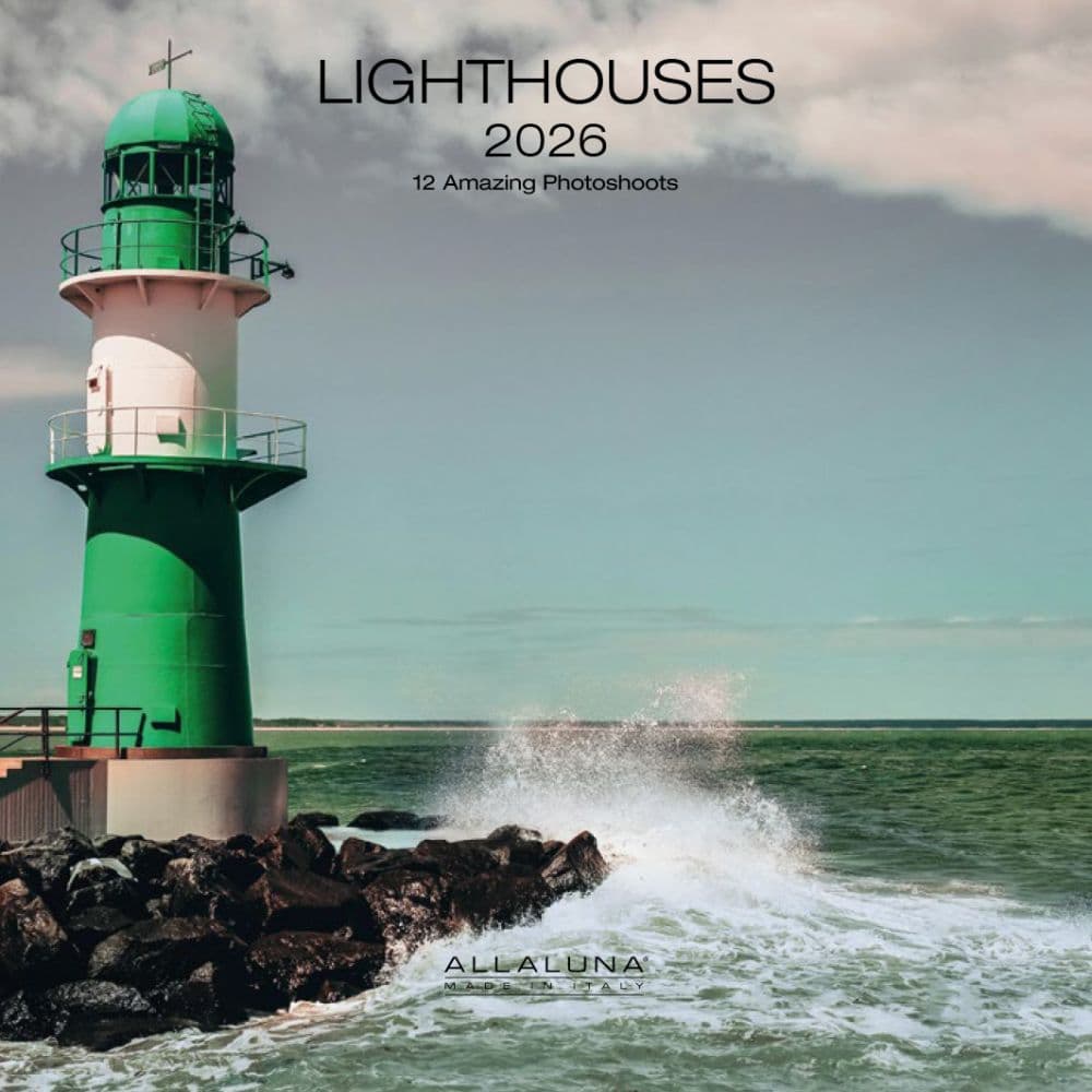 Lighthouses 2026 Mini Wall Calendar Main Product Image