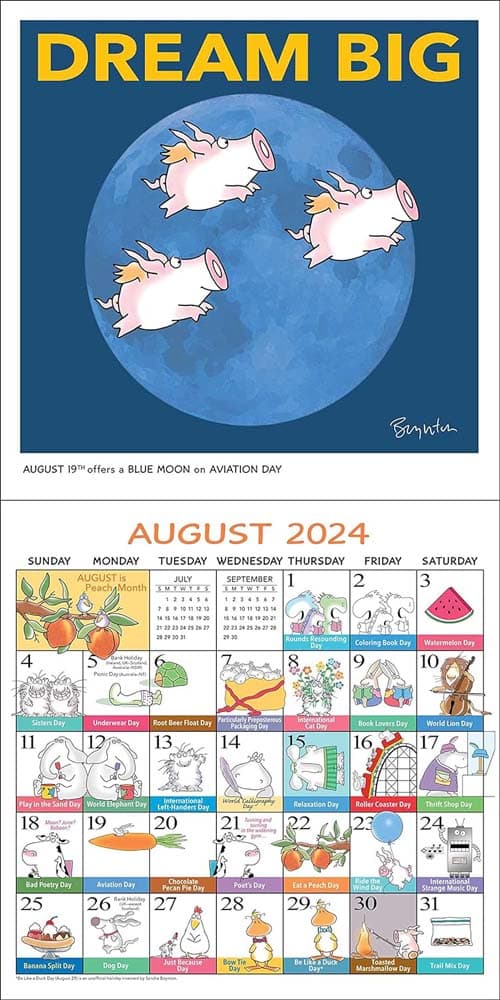 Every Days a Fabulous Holiday 2024 Wall Calendar Fourth Alternate Image width=&quot;1000&quot; height=&quot;1000&quot;