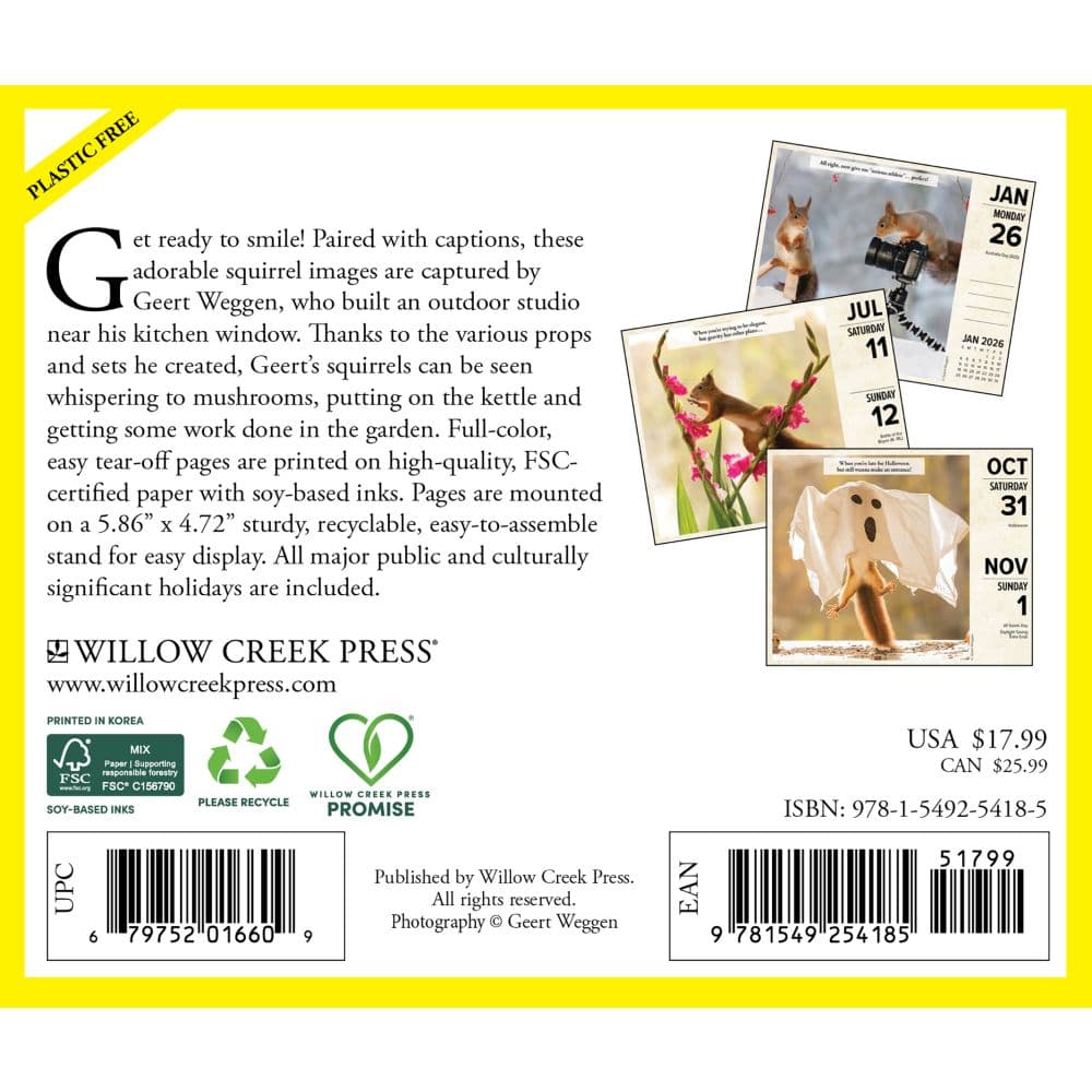 Gettin Squirrelly 2026 Desk Calendar First Alternate Image