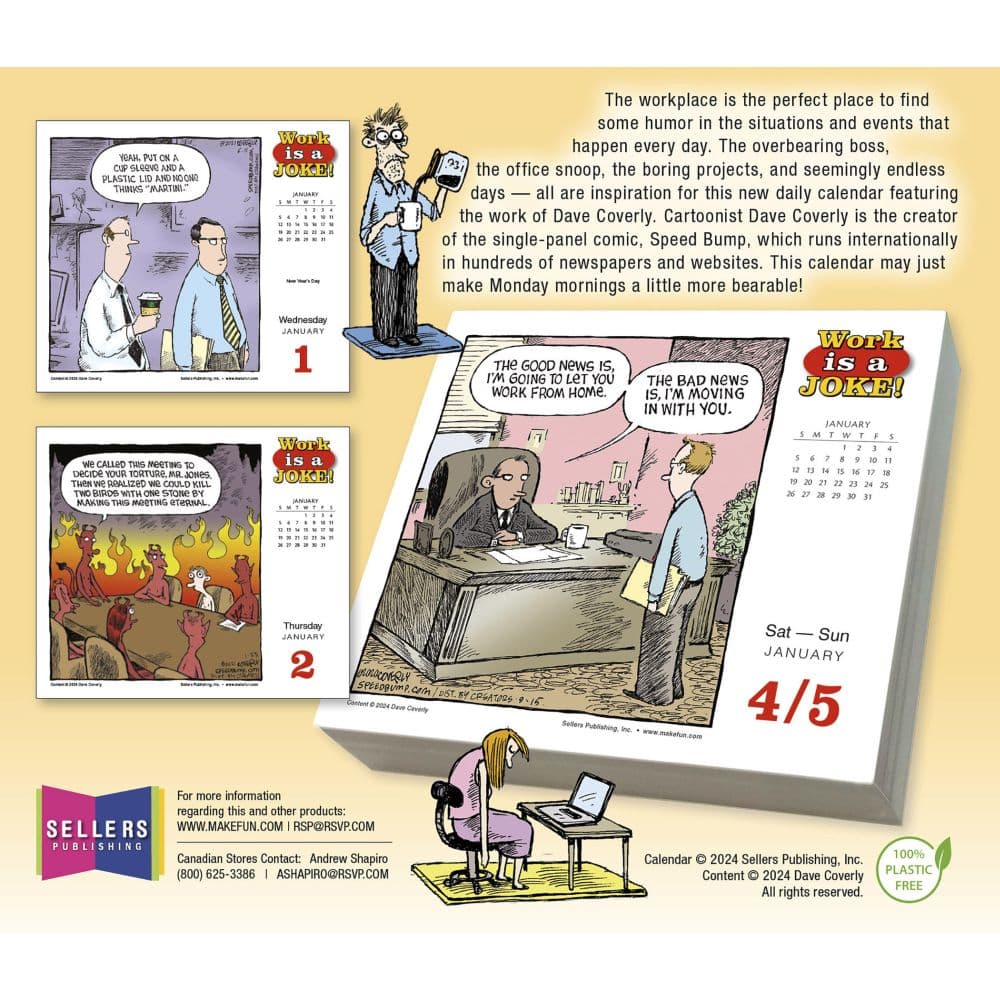 Work is a Joke 2025 Desk Calendar by Dave Coverly