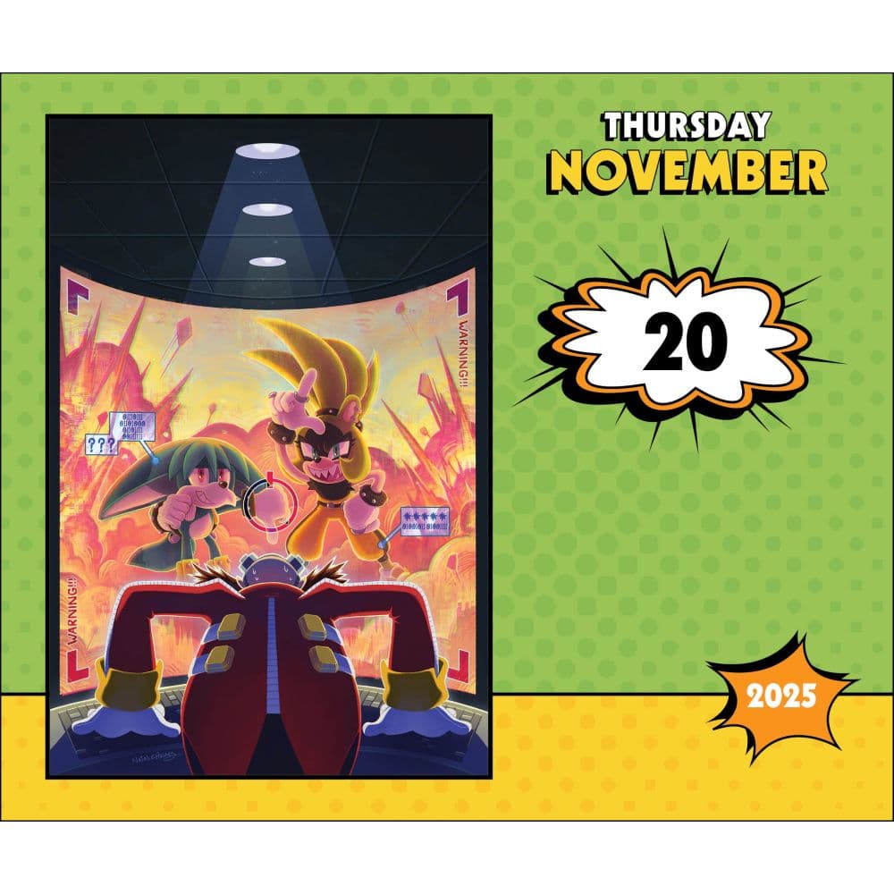 Sonic the Hedgehog Comic 2025 Desk Calendar Second Alternate Image width=&quot;1000&quot; height=&quot;1000&quot;