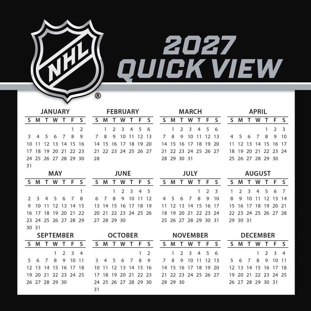 NHL All Team 2027 Desk Calenda Third Alternate Image