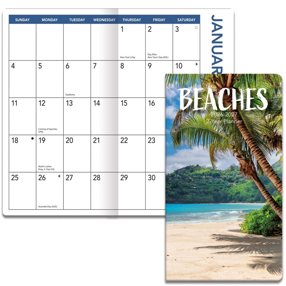 Beaches 2 Year 2026 Pocket Planner_ALT1