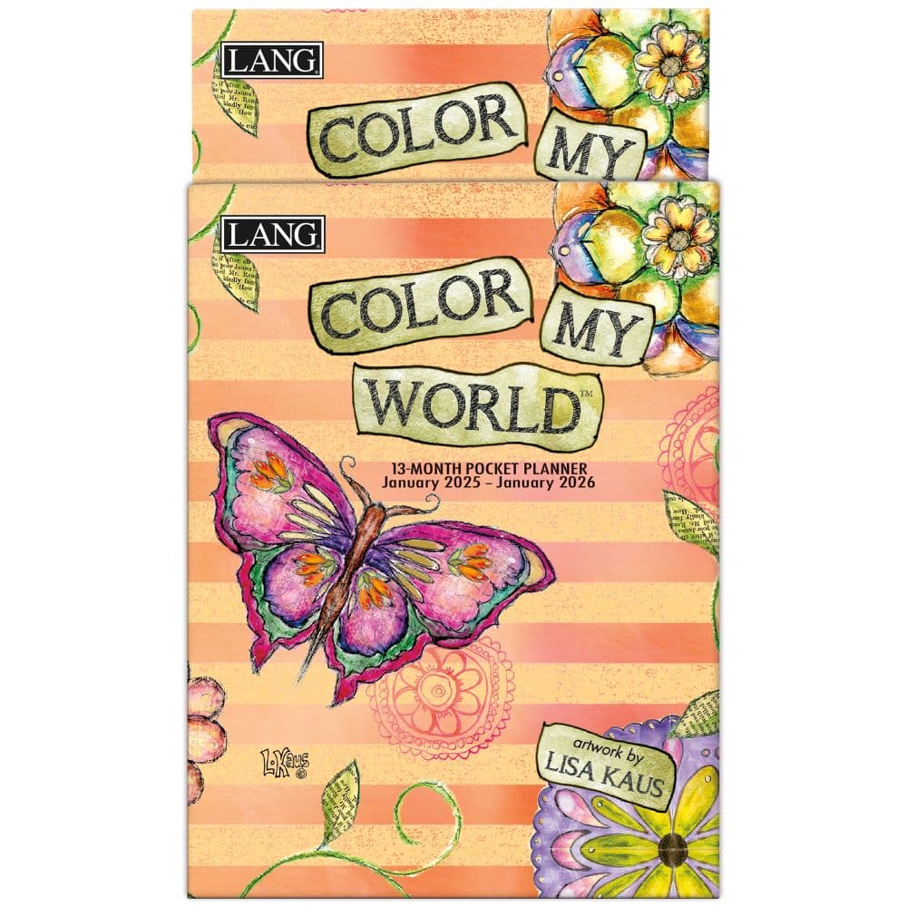 Color My World 2025 Monthly Pocket Planner by Lisa Kaus_ALT5