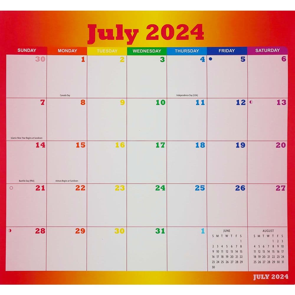Rainbow Jumbo Magic Grip 2024 Wall Calendar Fourth Alternate Image width=&quot;1000&quot; height=&quot;1000&quot;