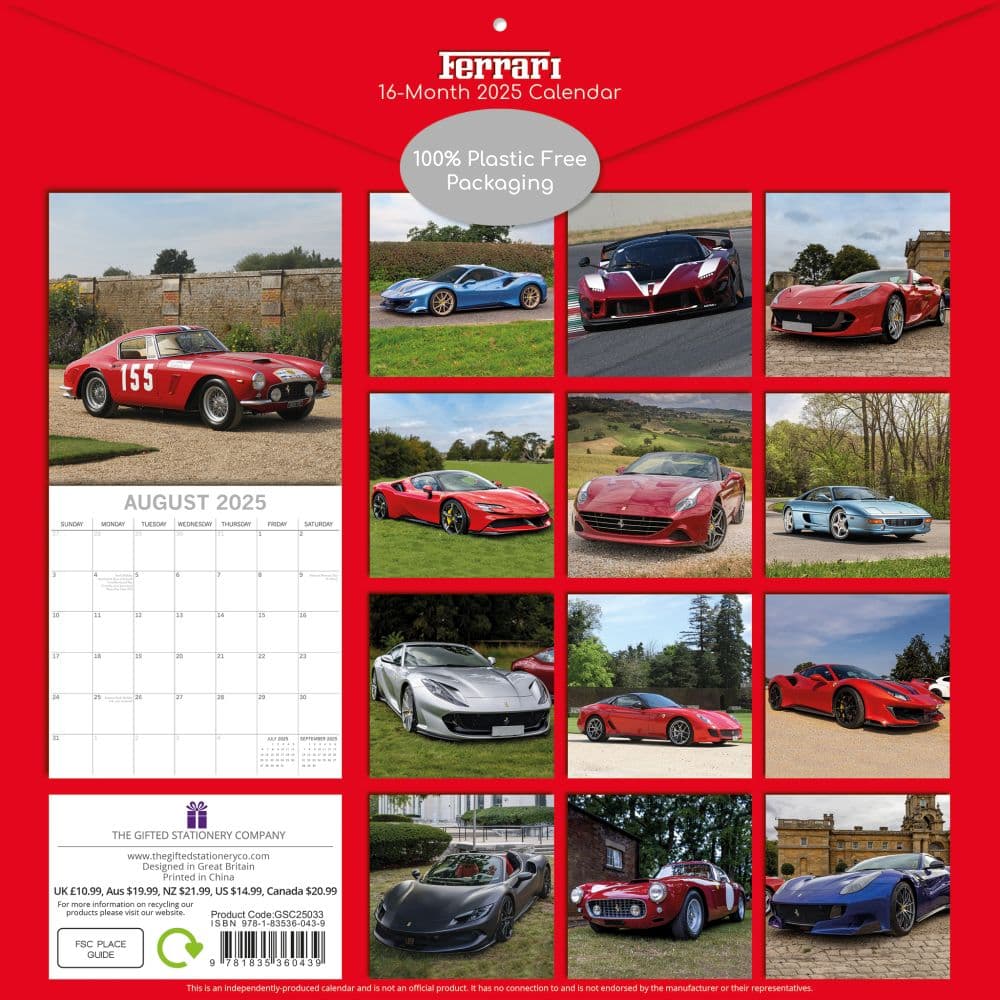 Ferrari 2025 Wall Calendar First Alternate Image width=&quot;1000&quot; height=&quot;1000&quot;