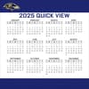 image NFL Baltimore Ravens 2025 Desk Calendar Third Alternate Image