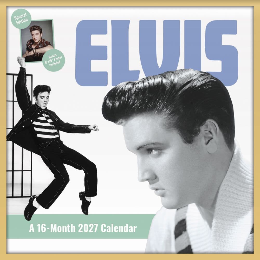 Elvis Exclusive with Bonus Print 2027 Wall Calendar Main Product Image