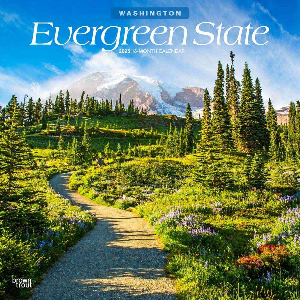 image Evergreen State Washington Places 2025 Wall Calendar Main Image