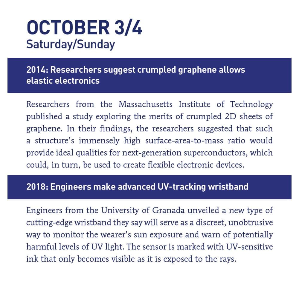 This Day in Science 2027 Desk Calendar Third Alternate Image