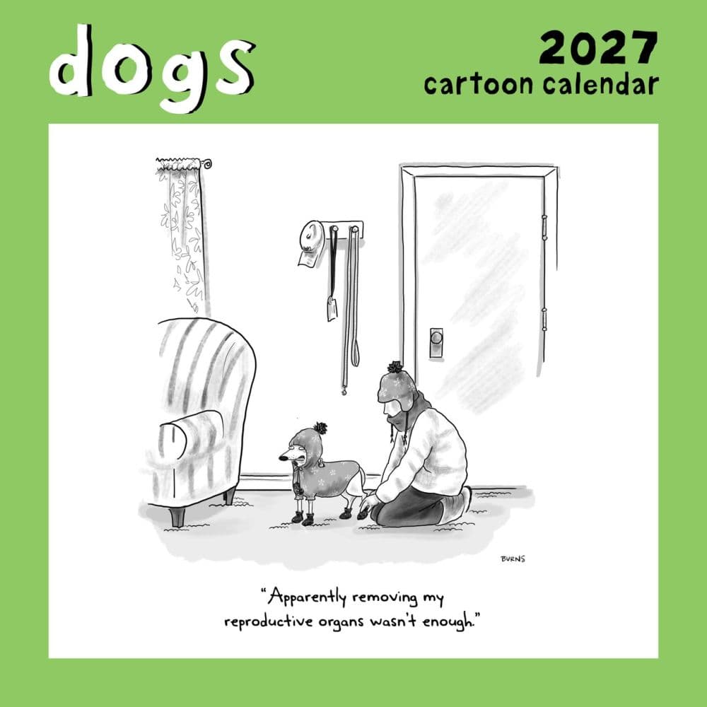 image Dogs Cartoon 2027 Wall Calendar Main Product Image