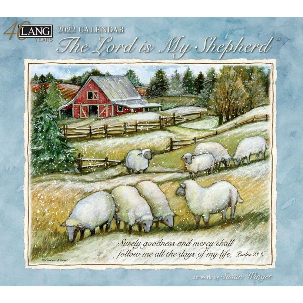 The Lord Is My Shepherd 2022 Wall Calendar - Calendars.com