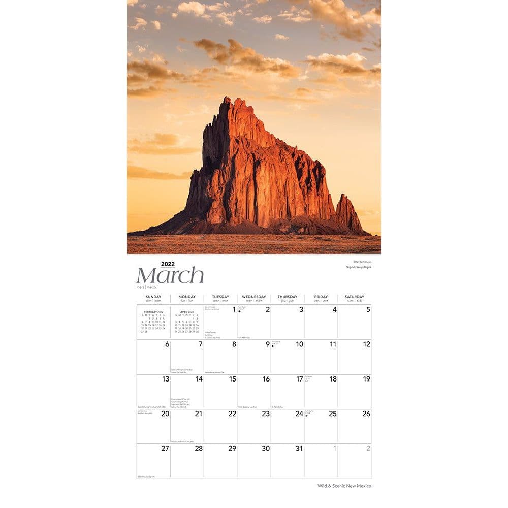 New Mexico Wild And Scenic 2022 Wall Calendar - Calendars.com