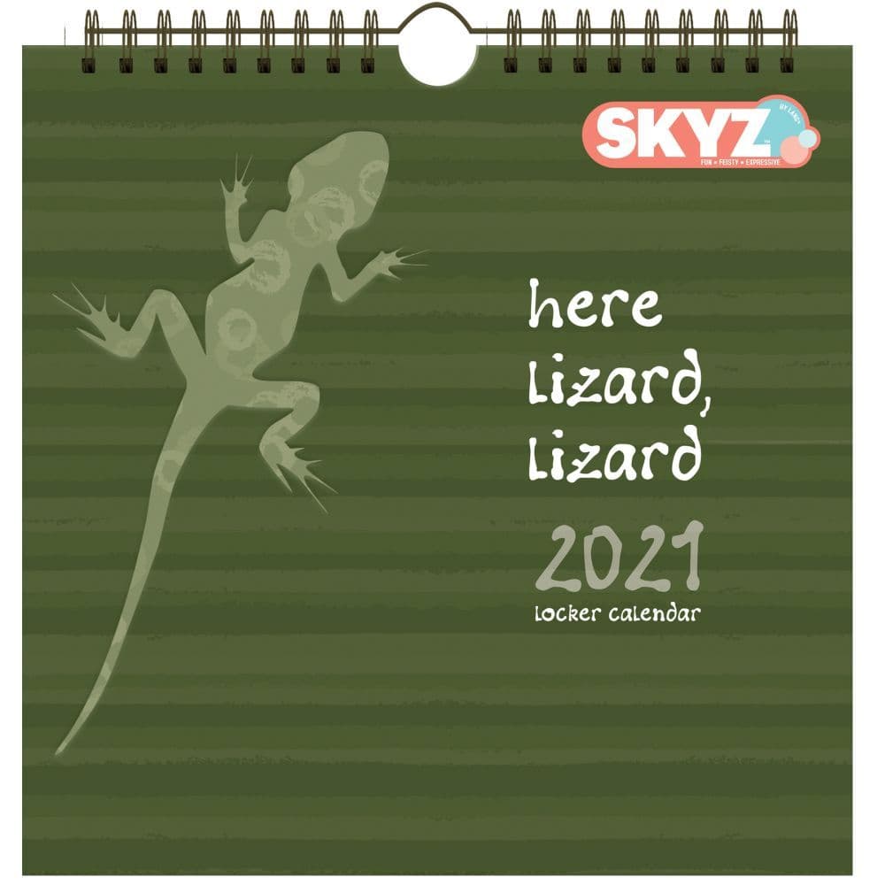 2021 Here Lizard, Lizard Locker Calendar