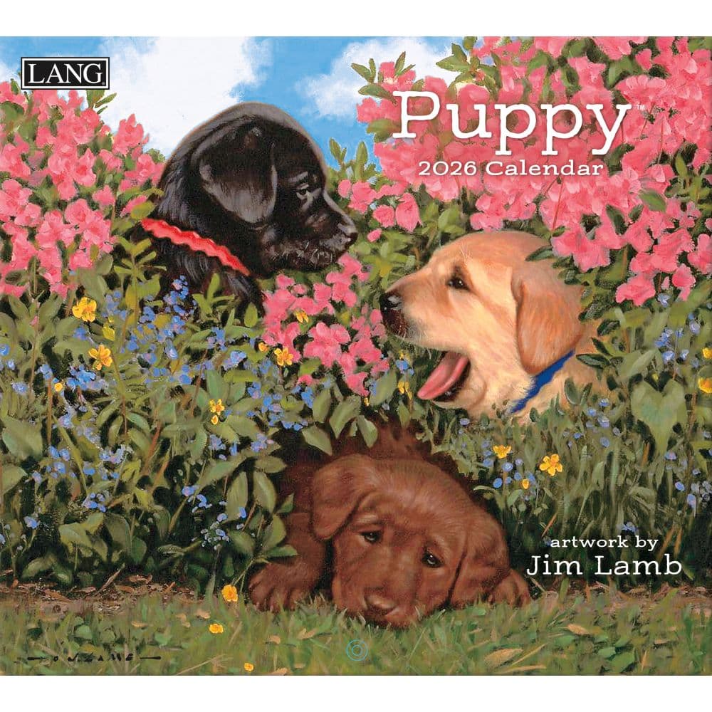 Puppy 2026 Wall Calendar by Jim Lamb Main Image