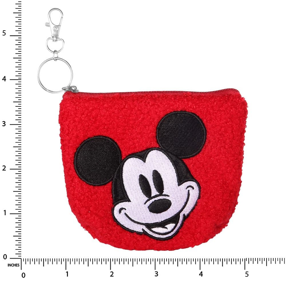Disney Mickey Mouse Zip-Up Cloth Keychain Coin Purse Fourth Alternate Image