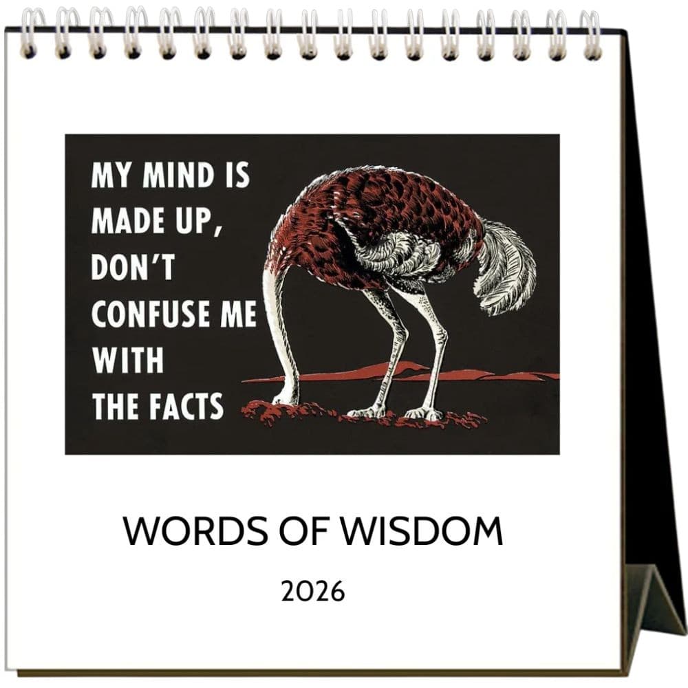 Words to Live By 2026 Easel Desk Calendar Main Product image