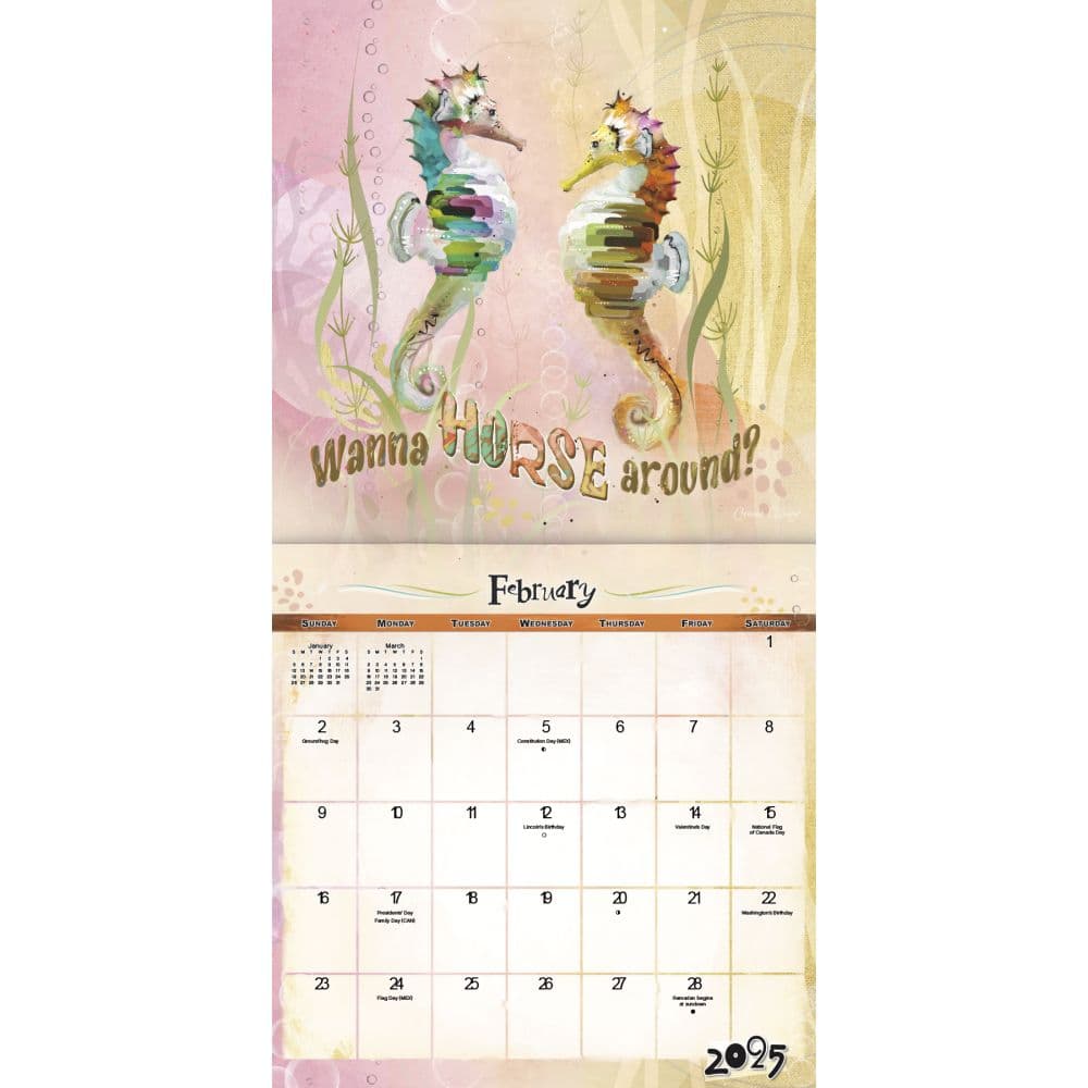 Sassy Animals Haley 2025 Wall Calendar Alt3