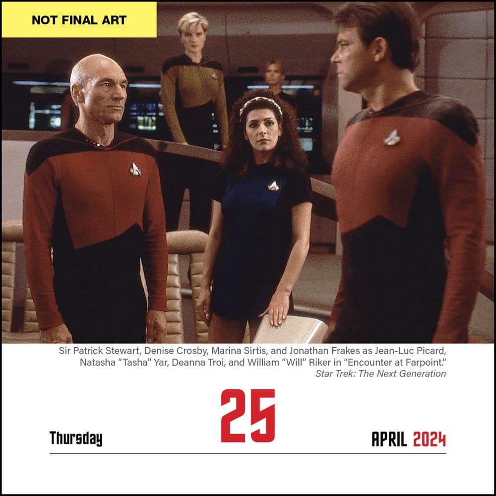 Star Trek 2025 Desk Calendar