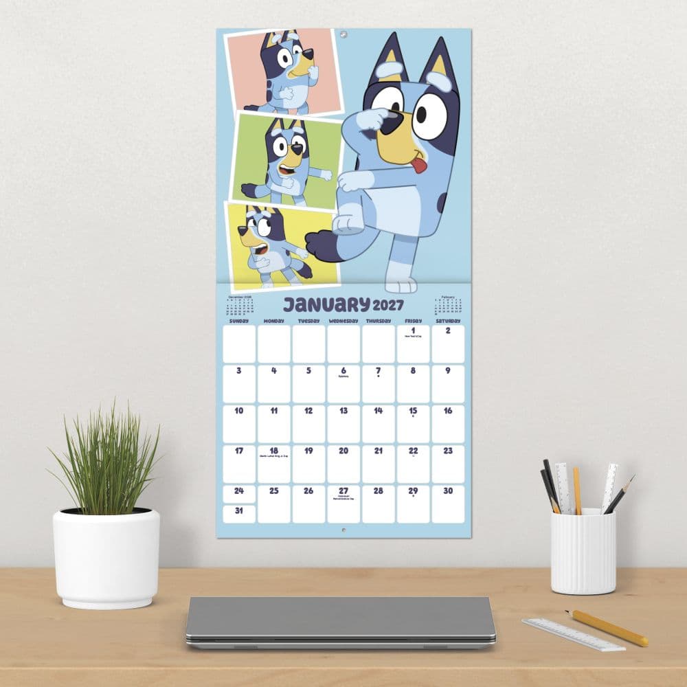 Bluey Exclusive With Print 2027 Wall Calendar Fourth Alternate Image