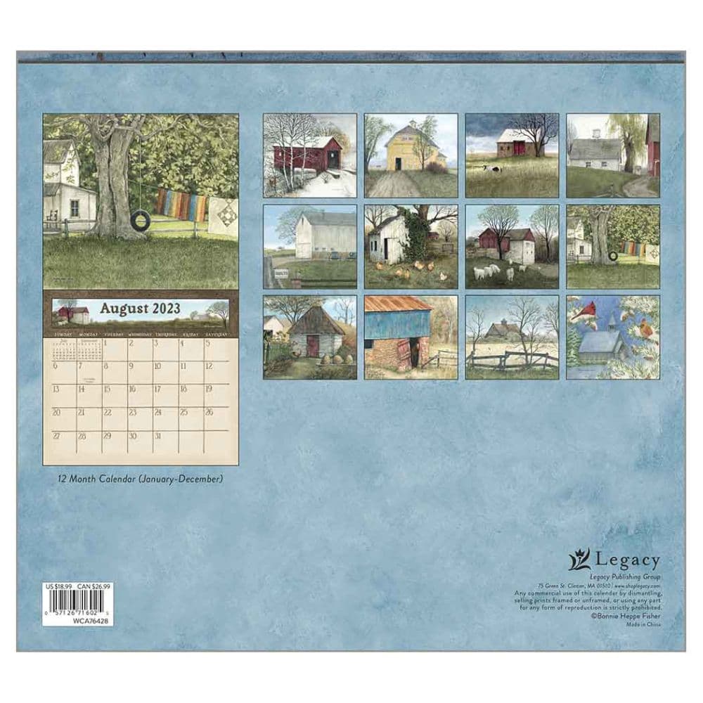 Country Path Fisher 2023 Wall Calendar Calendars