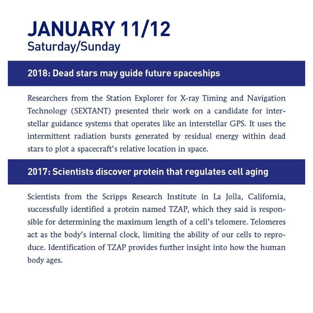 This Day in Science 2025 Desk Calendar Second Alternate Image width=&quot;1000&quot; height=&quot;1000&quot;