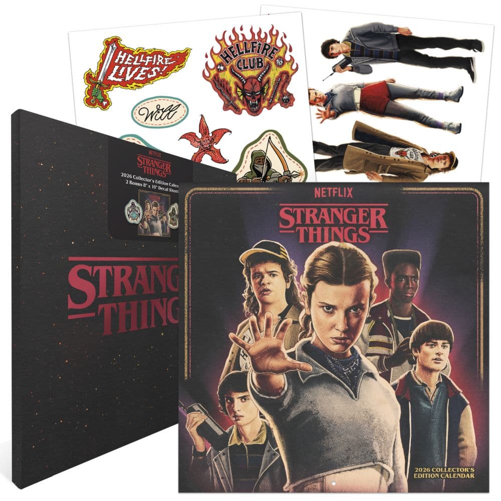 Stranger Things Collectors Edition 2026 Wall Calendar Second Alternate Image